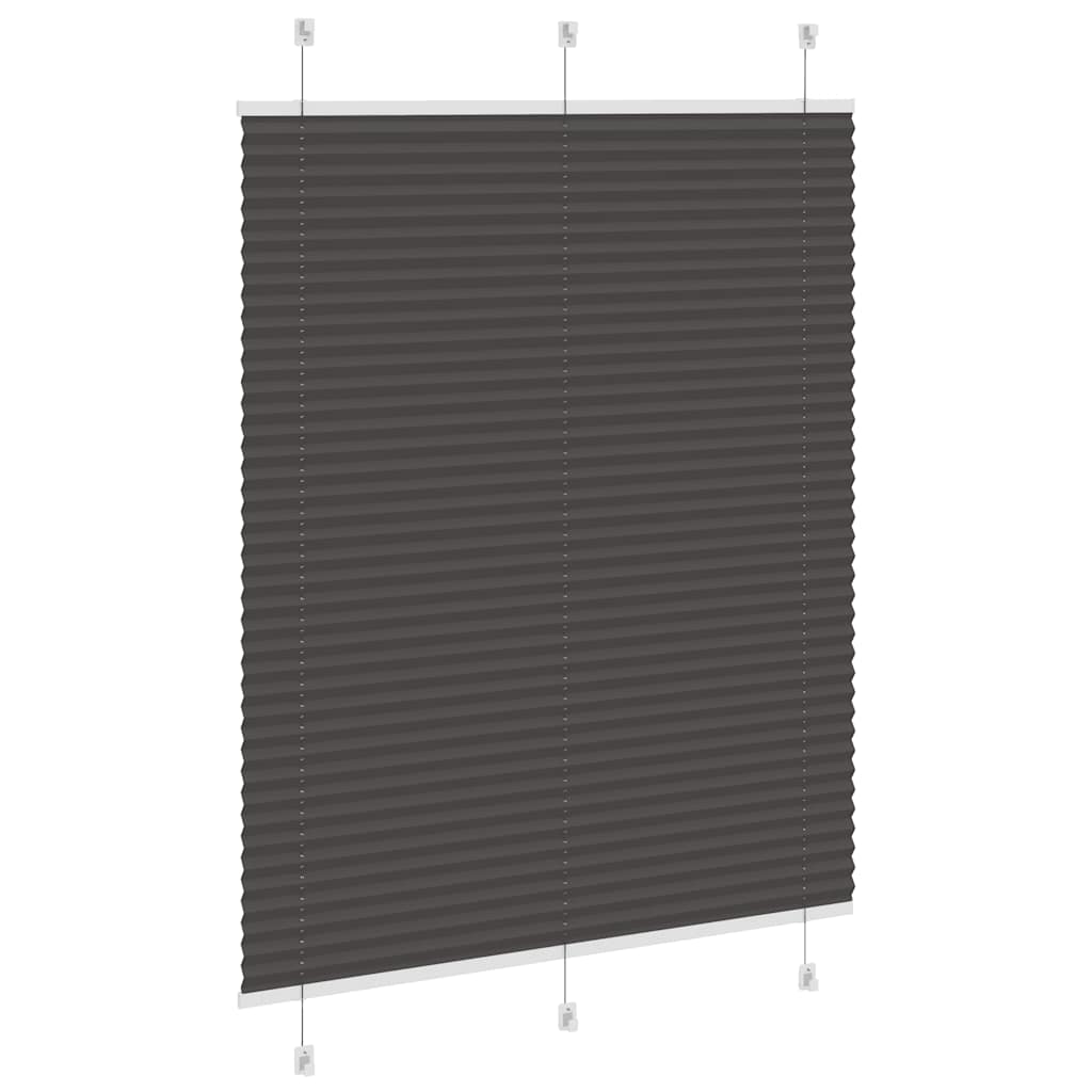 Plissé rolgordijn 110x150cm stofbreedte 109,4cm polyester zwart is nu te koop bij PeponiXL, paradijselijk wonen!