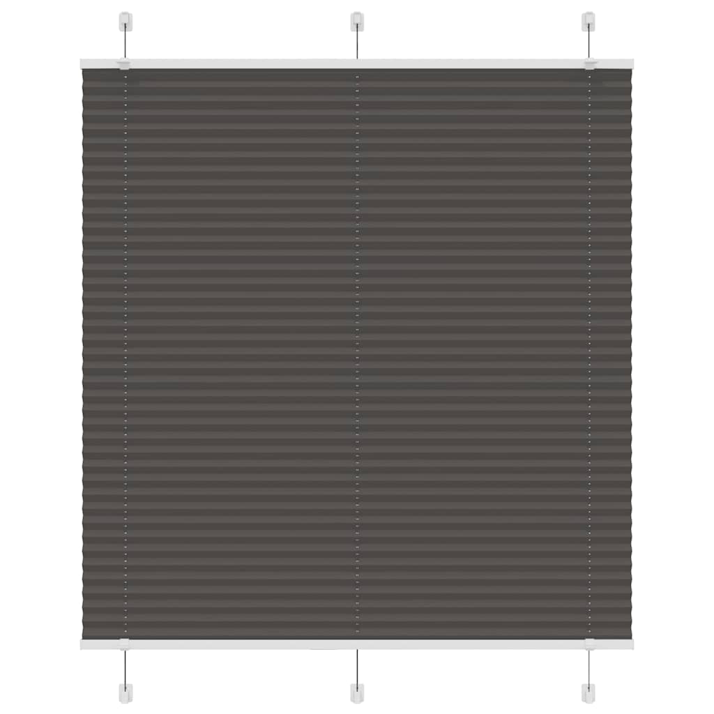 Plissé rolgordijn 115x150cm stofbreedte 114,4cm polyester zwart is nu te koop bij PeponiXL, paradijselijk wonen!