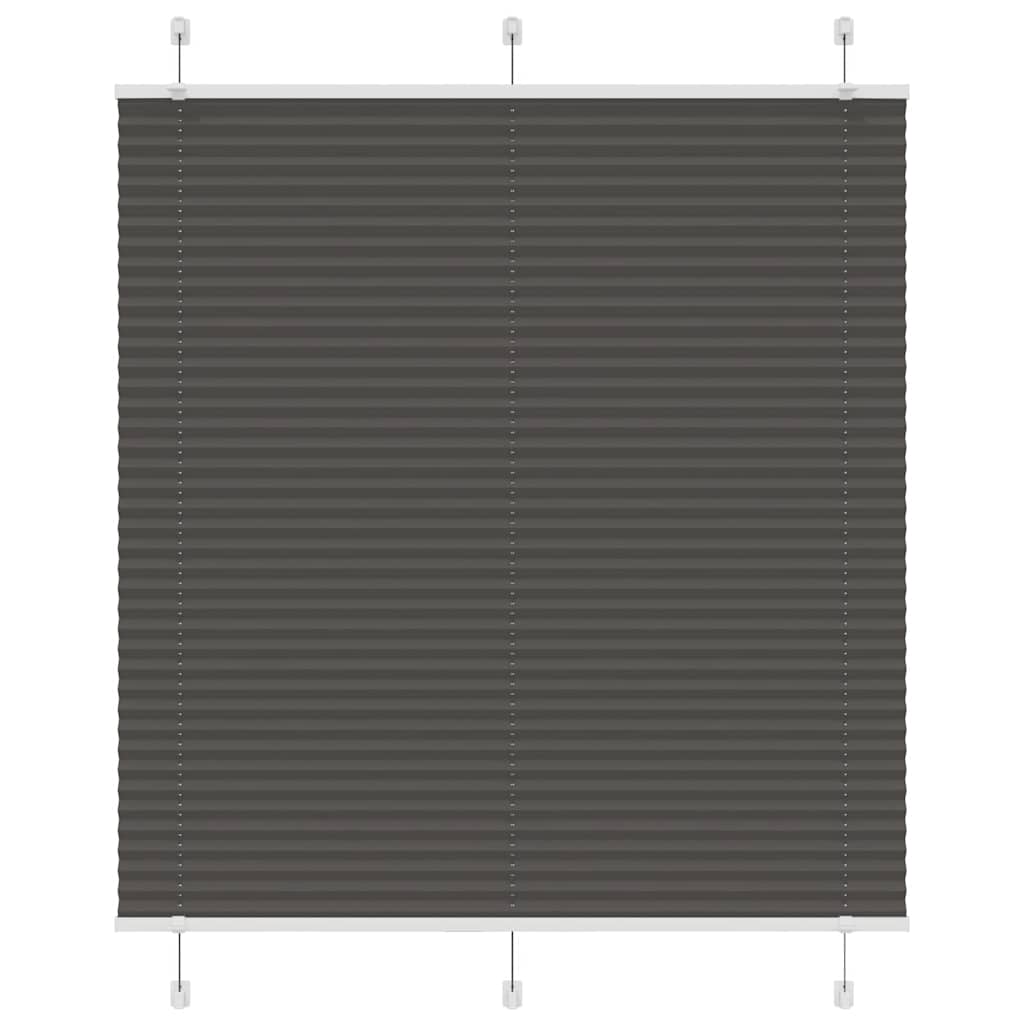 Plissé rolgordijn 120x150cm stofbreedte 119,4cm polyester zwart is nu te koop bij PeponiXL, paradijselijk wonen!