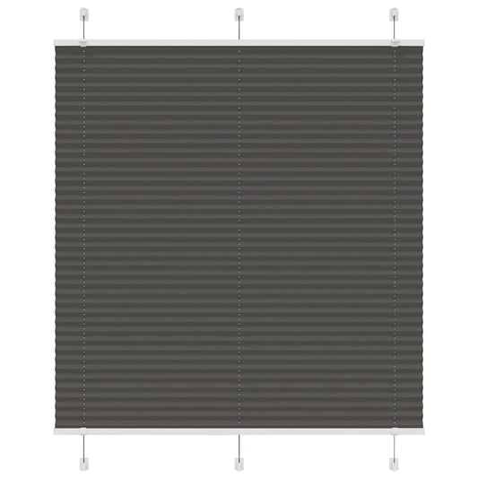 Plissé rolgordijn 120x150cm stofbreedte 119,4cm polyester zwart is nu te koop bij PeponiXL, paradijselijk wonen!