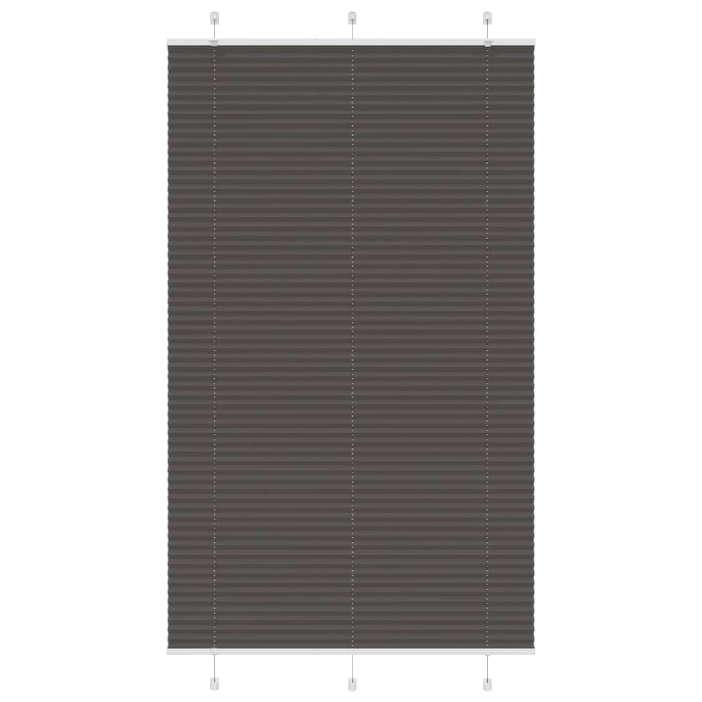 Plissé rolgordijn 115x200cm stofbreedte 114,4cm polyester zwart is nu te koop bij PeponiXL, paradijselijk wonen!
