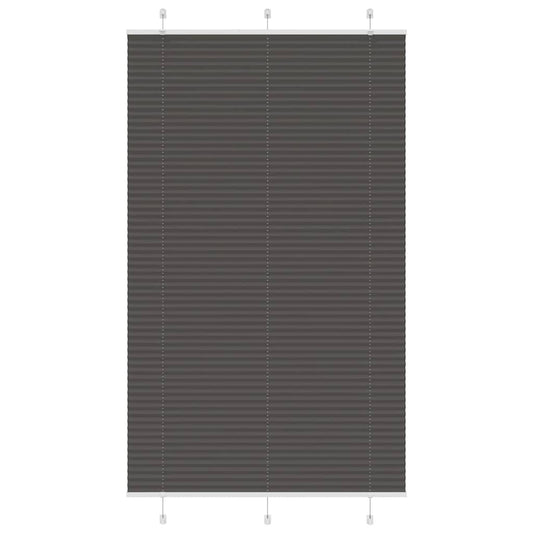 Plissé rolgordijn 115x200cm stofbreedte 114,4cm polyester zwart is nu te koop bij PeponiXL, paradijselijk wonen!