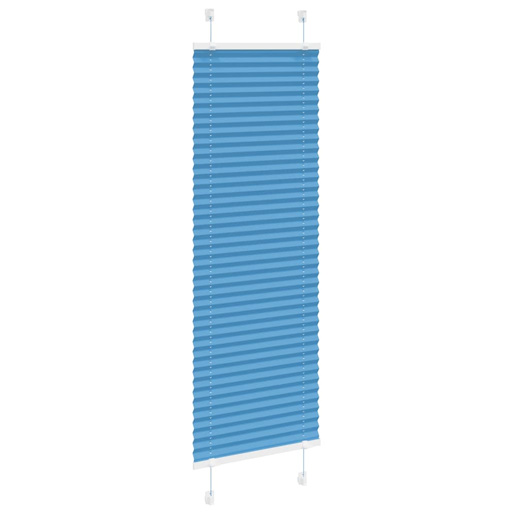 Plissé rolgordijn 40x100 cm stofbreedte 39,4 cm polyester blauw is nu te koop bij PeponiXL, paradijselijk wonen!