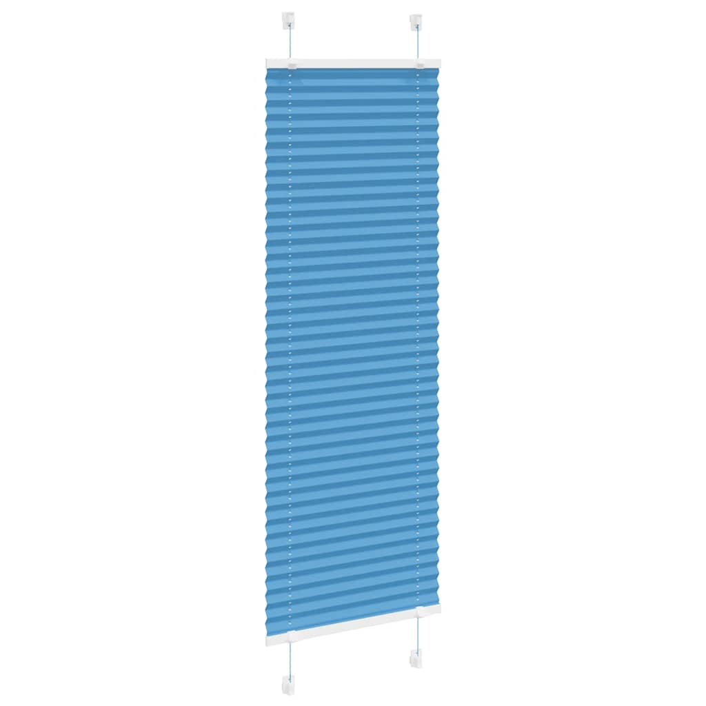 Plissé rolgordijn 45x100 cm stofbreedte 44,4 cm polyester blauw is nu te koop bij PeponiXL, paradijselijk wonen!