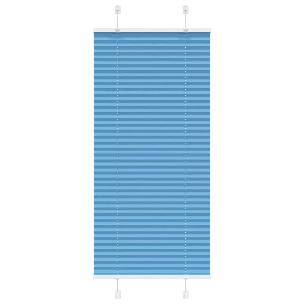 Plissé rolgordijn 65x100 cm stofbreedte 64,4 cm polyester blauw is nu te koop bij PeponiXL, paradijselijk wonen!
