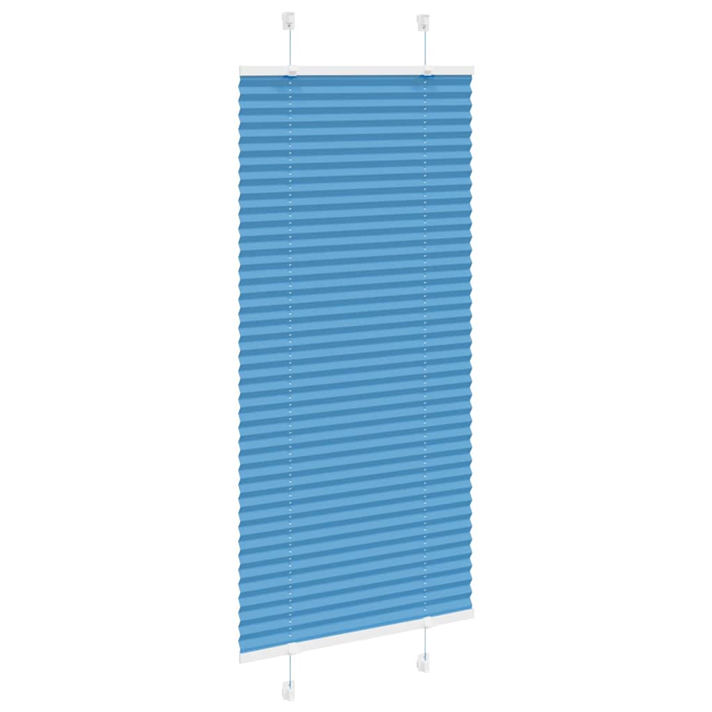 Plissé rolgordijn 65x100 cm stofbreedte 64,4 cm polyester blauw is nu te koop bij PeponiXL, paradijselijk wonen!