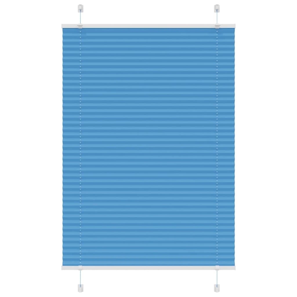 Plissé rolgordijn 70x100 cm stofbreedte 69,4 cm polyester blauw is nu te koop bij PeponiXL, paradijselijk wonen!