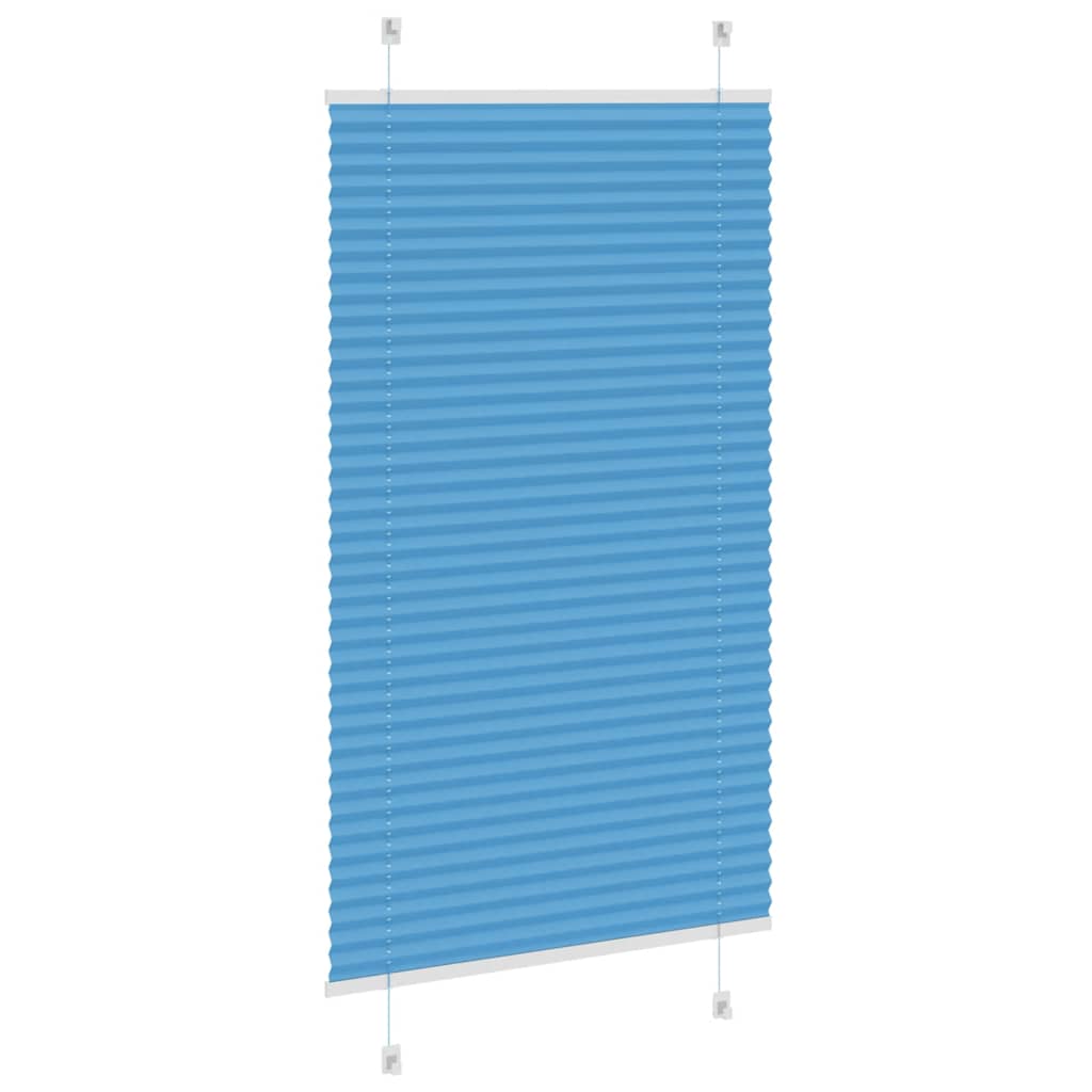 Plissé rolgordijn 70x100 cm stofbreedte 69,4 cm polyester blauw is nu te koop bij PeponiXL, paradijselijk wonen!