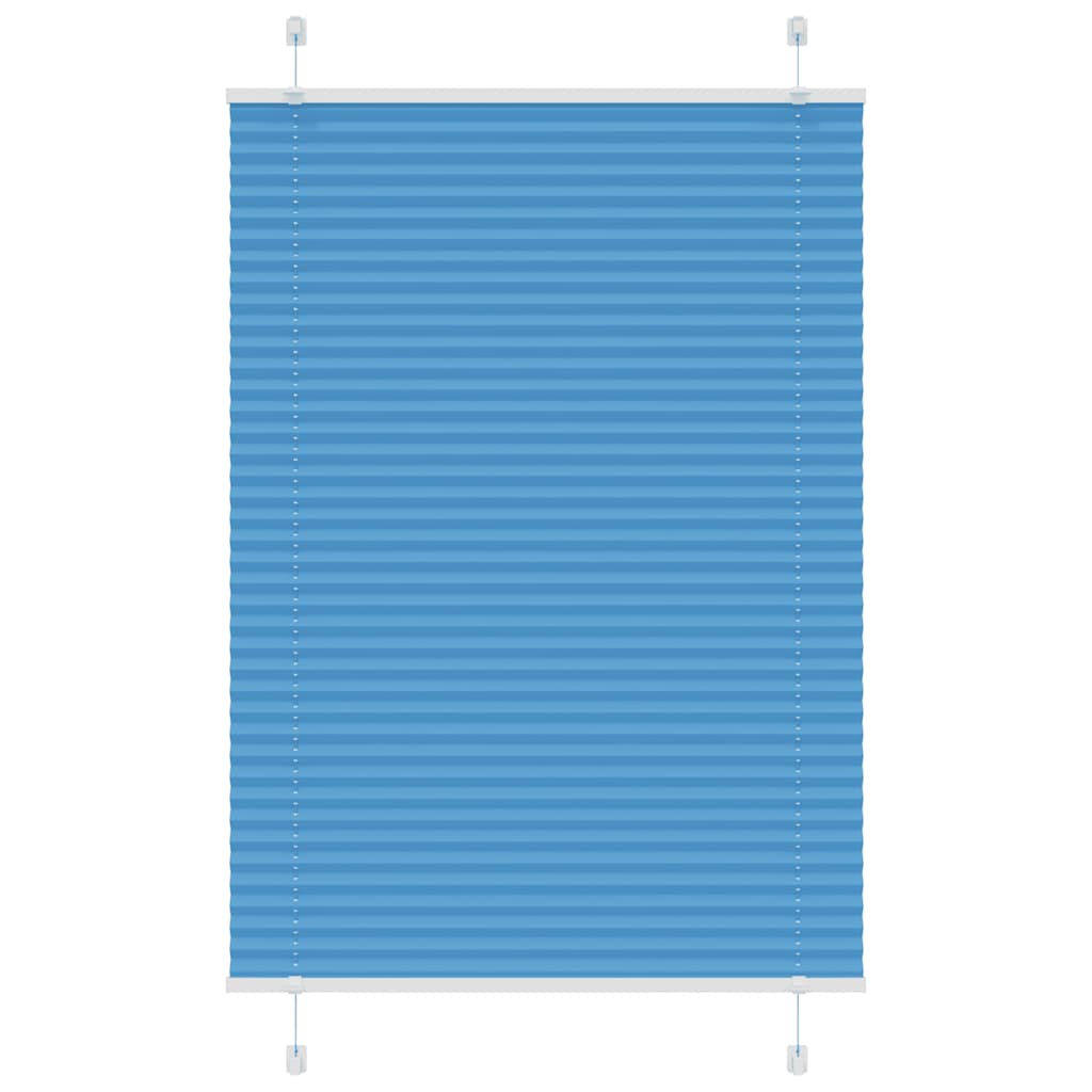 Plissé rolgordijn 75x100 cm stofbreedte 74,4 cm polyester blauw is nu te koop bij PeponiXL, paradijselijk wonen!