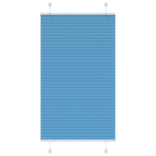 Plissé rolgordijn 80x100 cm stofbreedte 79,4 cm polyester blauw is nu te koop bij PeponiXL, paradijselijk wonen!