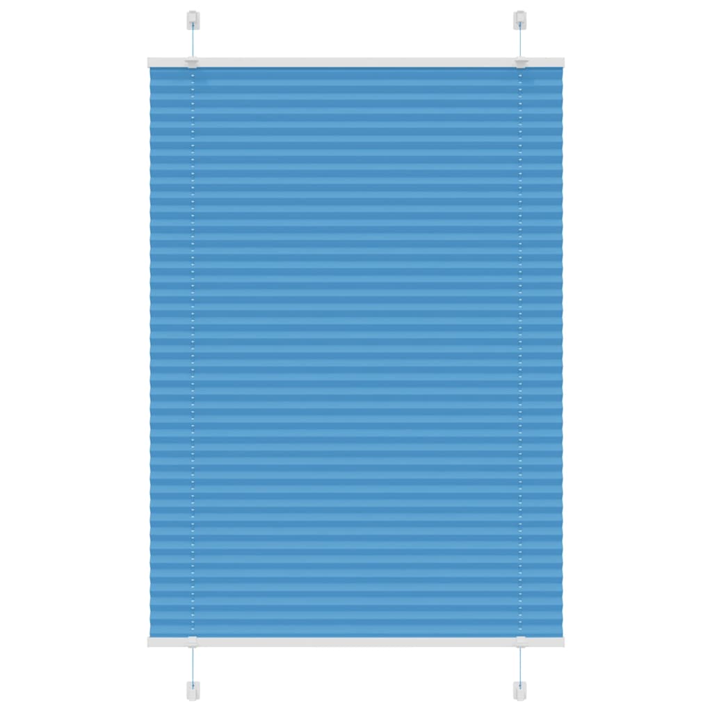 Plissé rolgordijn 80x100 cm stofbreedte 79,4 cm polyester blauw is nu te koop bij PeponiXL, paradijselijk wonen!