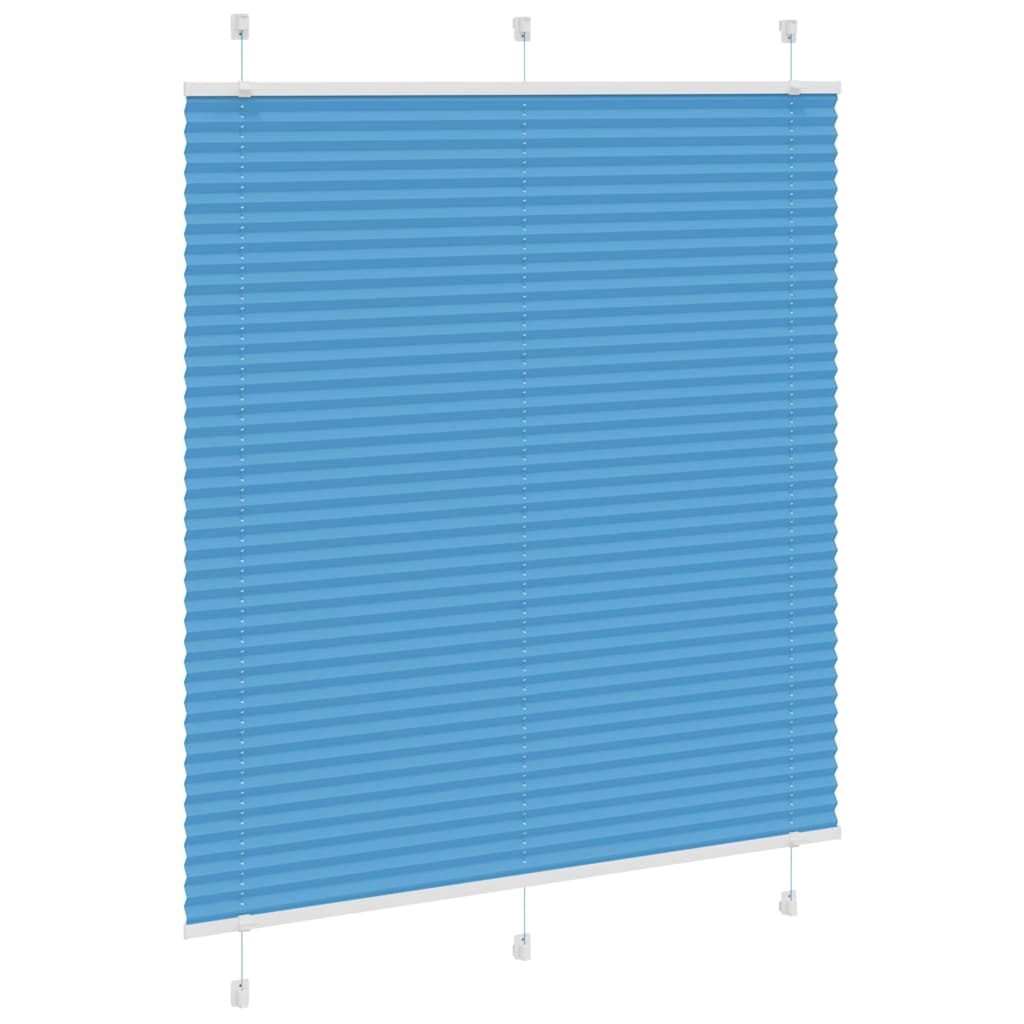 Plissé rolgordijn 120x100cm stofbreedte 119,4cm polyester blauw is nu te koop bij PeponiXL, paradijselijk wonen!