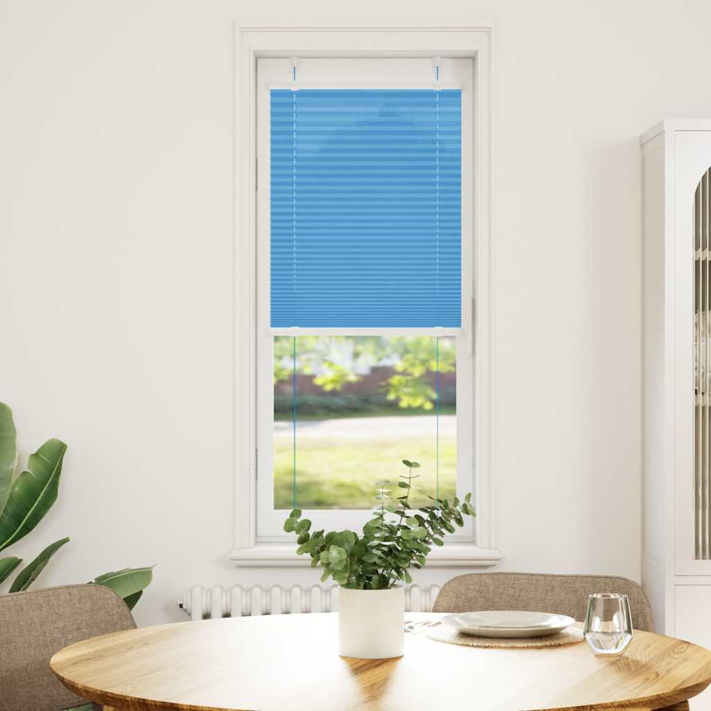 Plissé rolgordijn 50x150 cm stofbreedte 49,4 cm polyester blauw is nu te koop bij PeponiXL, paradijselijk wonen!