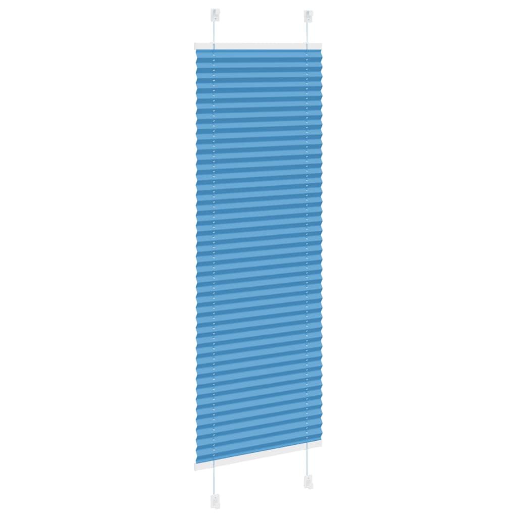 Plissé rolgordijn 50x150 cm stofbreedte 49,4 cm polyester blauw is nu te koop bij PeponiXL, paradijselijk wonen!