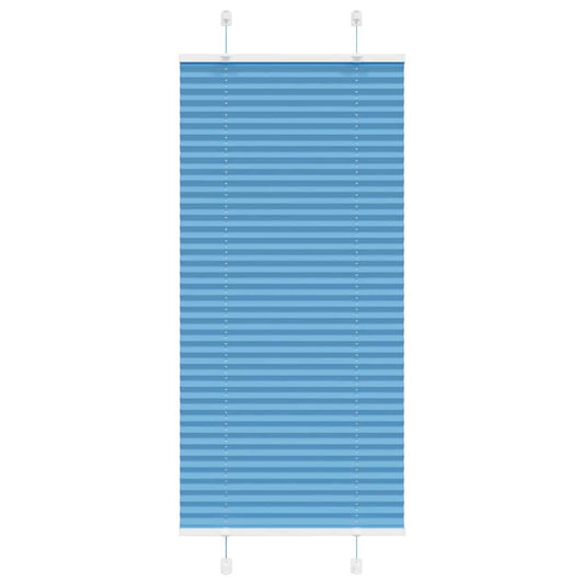 Plissé rolgordijn 55x150 cm stofbreedte 54,4 cm polyester blauw is nu te koop bij PeponiXL, paradijselijk wonen!