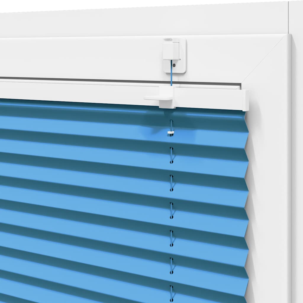 Plissé rolgordijn 60x150 cm stofbreedte 59,4 cm polyester blauw is nu te koop bij PeponiXL, paradijselijk wonen!