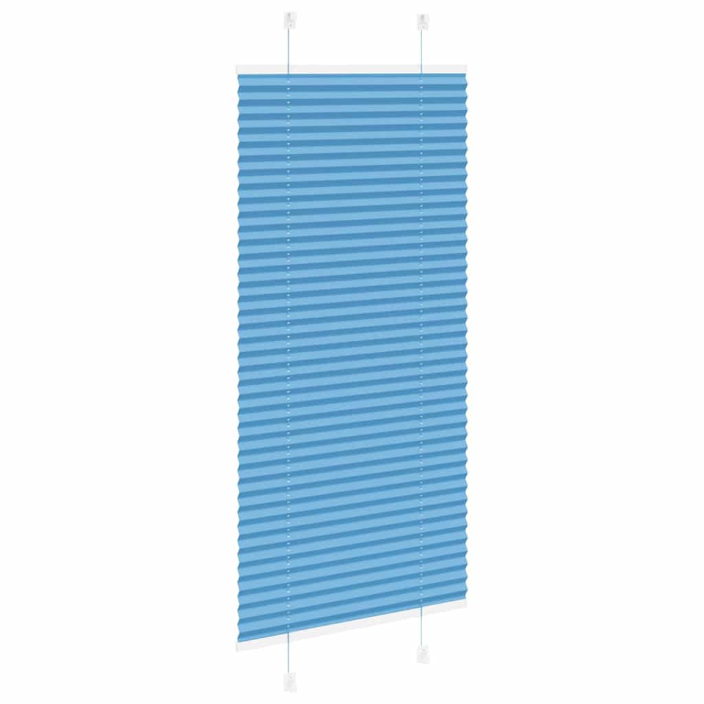 Plissé rolgordijn 65x150 cm stofbreedte 64,4 cm polyester blauw is nu te koop bij PeponiXL, paradijselijk wonen!