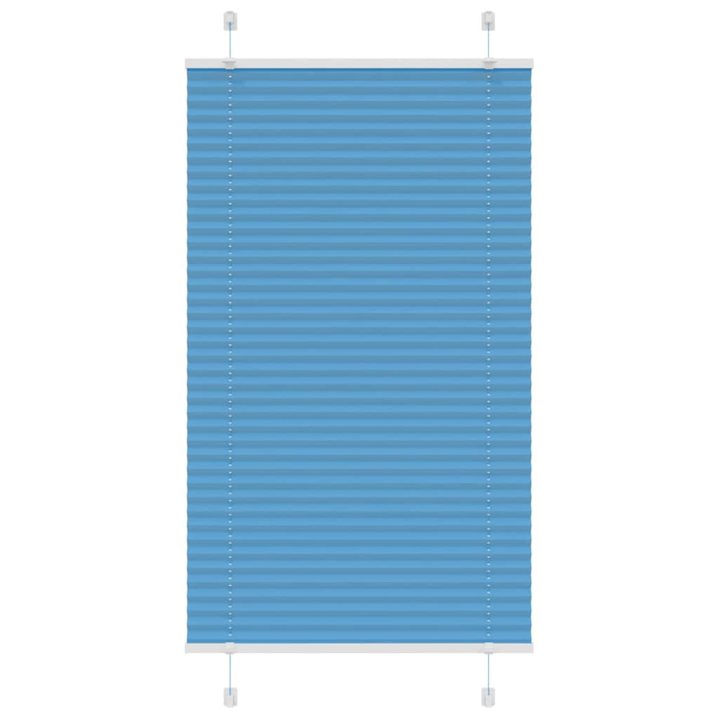 Plissé rolgordijn 70x150 cm stofbreedte 69,4 cm polyester blauw is nu te koop bij PeponiXL, paradijselijk wonen!