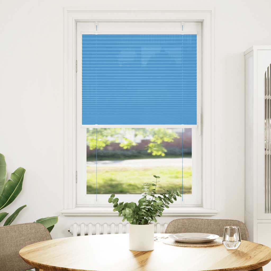 Plissé rolgordijn 70x150 cm stofbreedte 69,4 cm polyester blauw is nu te koop bij PeponiXL, paradijselijk wonen!