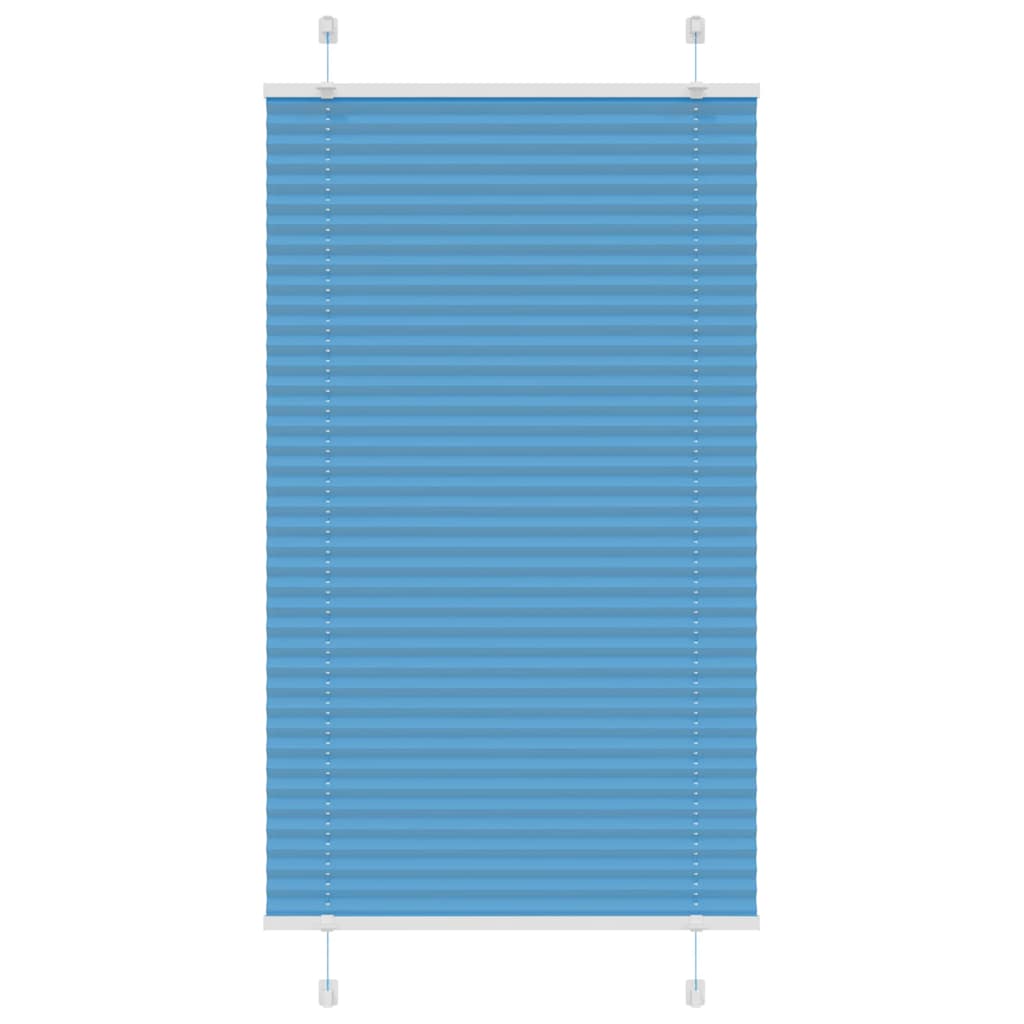Plissé rolgordijn 75x150 cm stofbreedte 74,4 cm polyester blauw is nu te koop bij PeponiXL, paradijselijk wonen!
