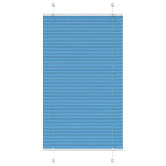 Plissé rolgordijn 75x150 cm stofbreedte 74,4 cm polyester blauw is nu te koop bij PeponiXL, paradijselijk wonen!