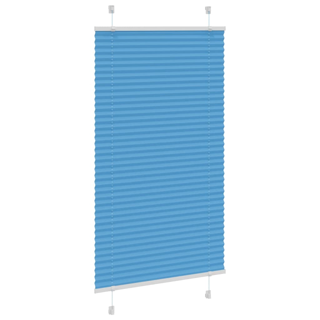 Plissé rolgordijn 75x150 cm stofbreedte 74,4 cm polyester blauw is nu te koop bij PeponiXL, paradijselijk wonen!