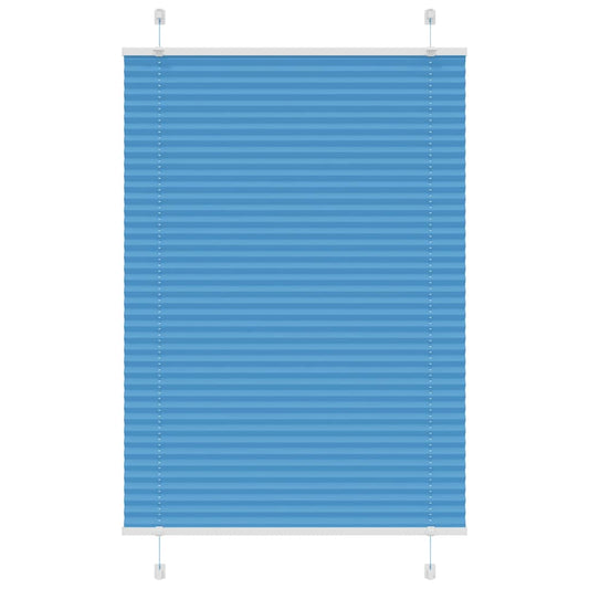 Plissé rolgordijn 80x150 cm stofbreedte 79,4 cm polyester blauw is nu te koop bij PeponiXL, paradijselijk wonen!