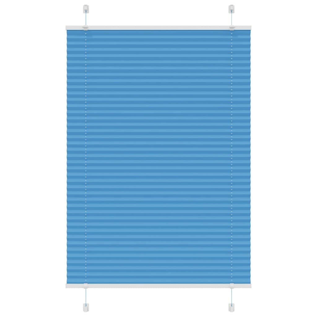 Plissé rolgordijn 100x150 cm stofbreedte 99,4cm polyester blauw is nu te koop bij PeponiXL, paradijselijk wonen!