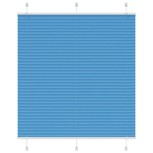 Plissé rolgordijn 115x150cm stofbreedte 114,4cm polyester blauw is nu te koop bij PeponiXL, paradijselijk wonen!