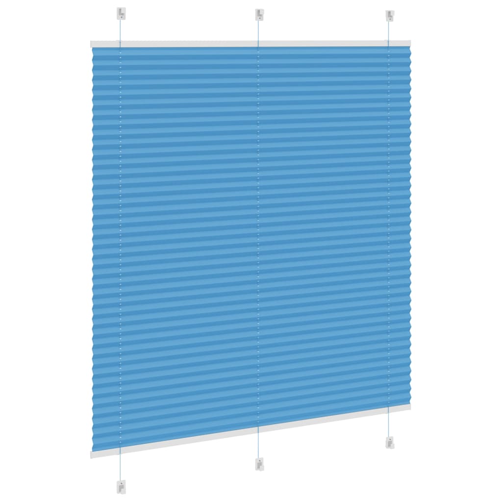 Plissé rolgordijn 120x150cm stofbreedte 119,4cm polyester blauw is nu te koop bij PeponiXL, paradijselijk wonen!