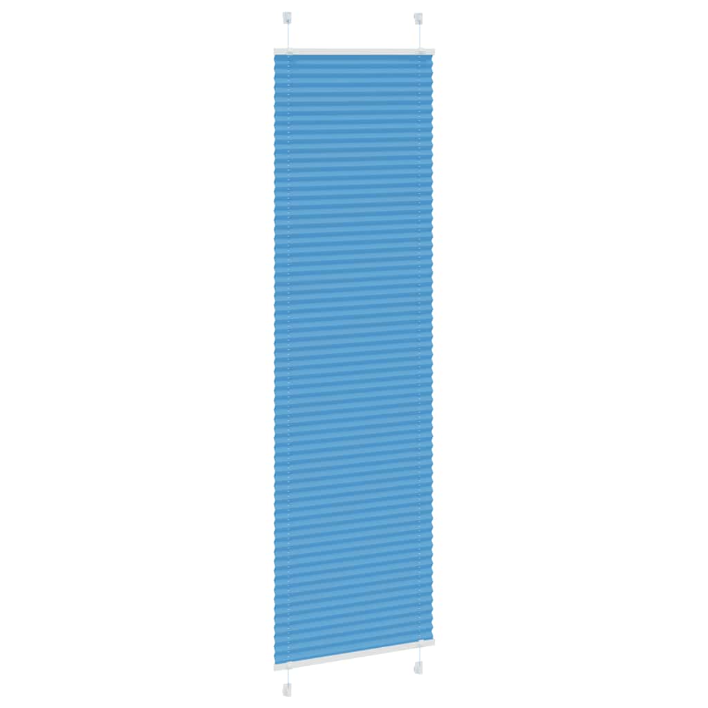 Plissé rolgordijn 55x200 cm stofbreedte 54,4 cm polyester blauw is nu te koop bij PeponiXL, paradijselijk wonen!
