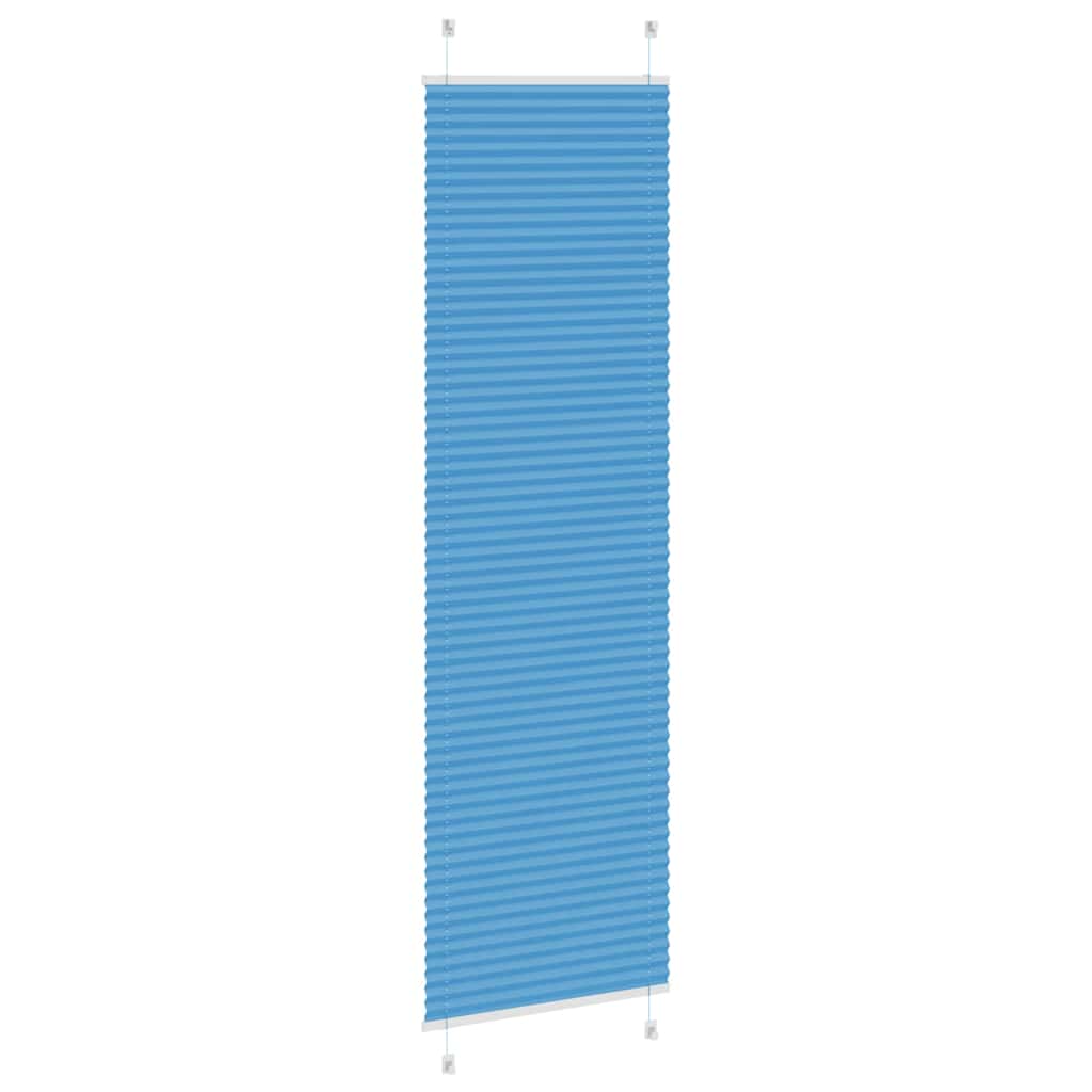 Plissé rolgordijn 60x200 cm stofbreedte 59,4 cm polyester blauw is nu te koop bij PeponiXL, paradijselijk wonen!
