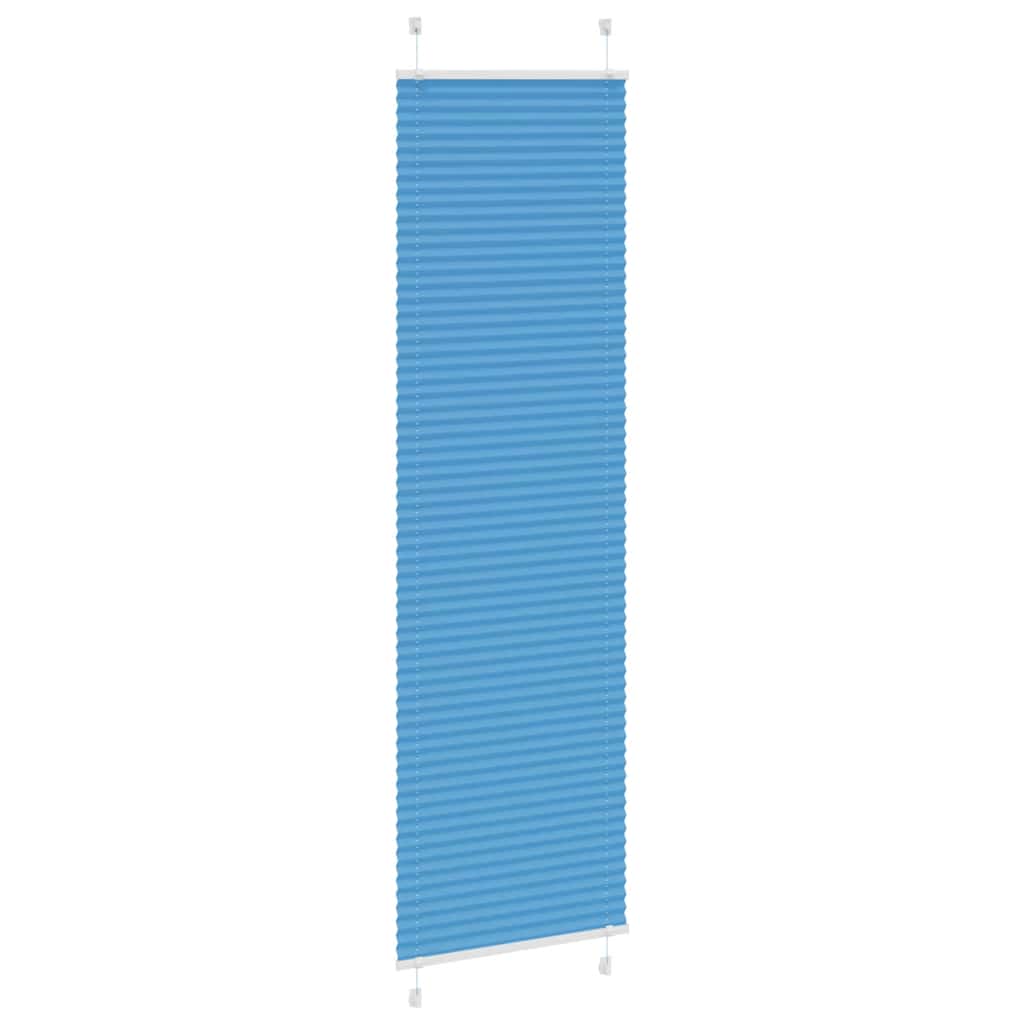 Plissé rolgordijn 65x200 cm stofbreedte 64,4 cm polyester blauw is nu te koop bij PeponiXL, paradijselijk wonen!