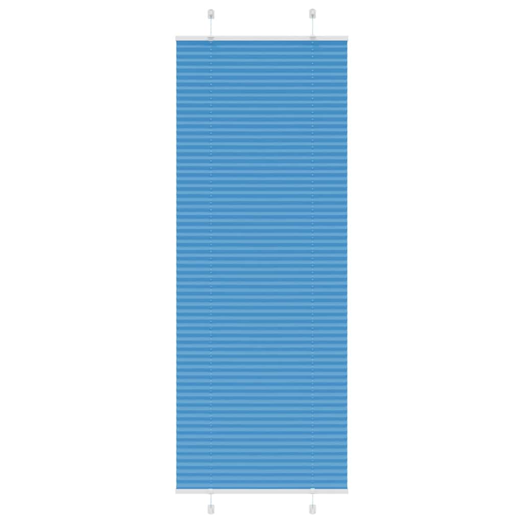 Plissé rolgordijn 70x200 cm stofbreedte 69,4 cm polyester blauw is nu te koop bij PeponiXL, paradijselijk wonen!