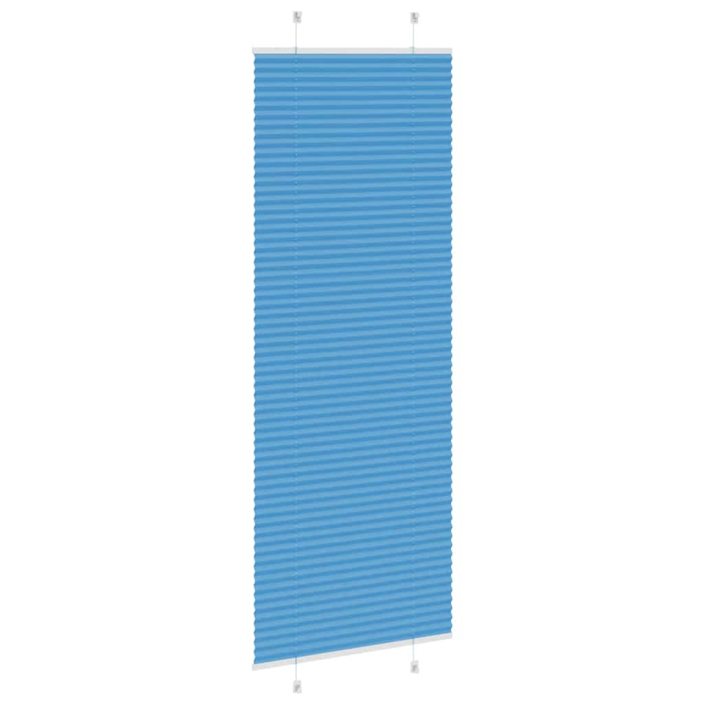 Plissé rolgordijn 70x200 cm stofbreedte 69,4 cm polyester blauw is nu te koop bij PeponiXL, paradijselijk wonen!
