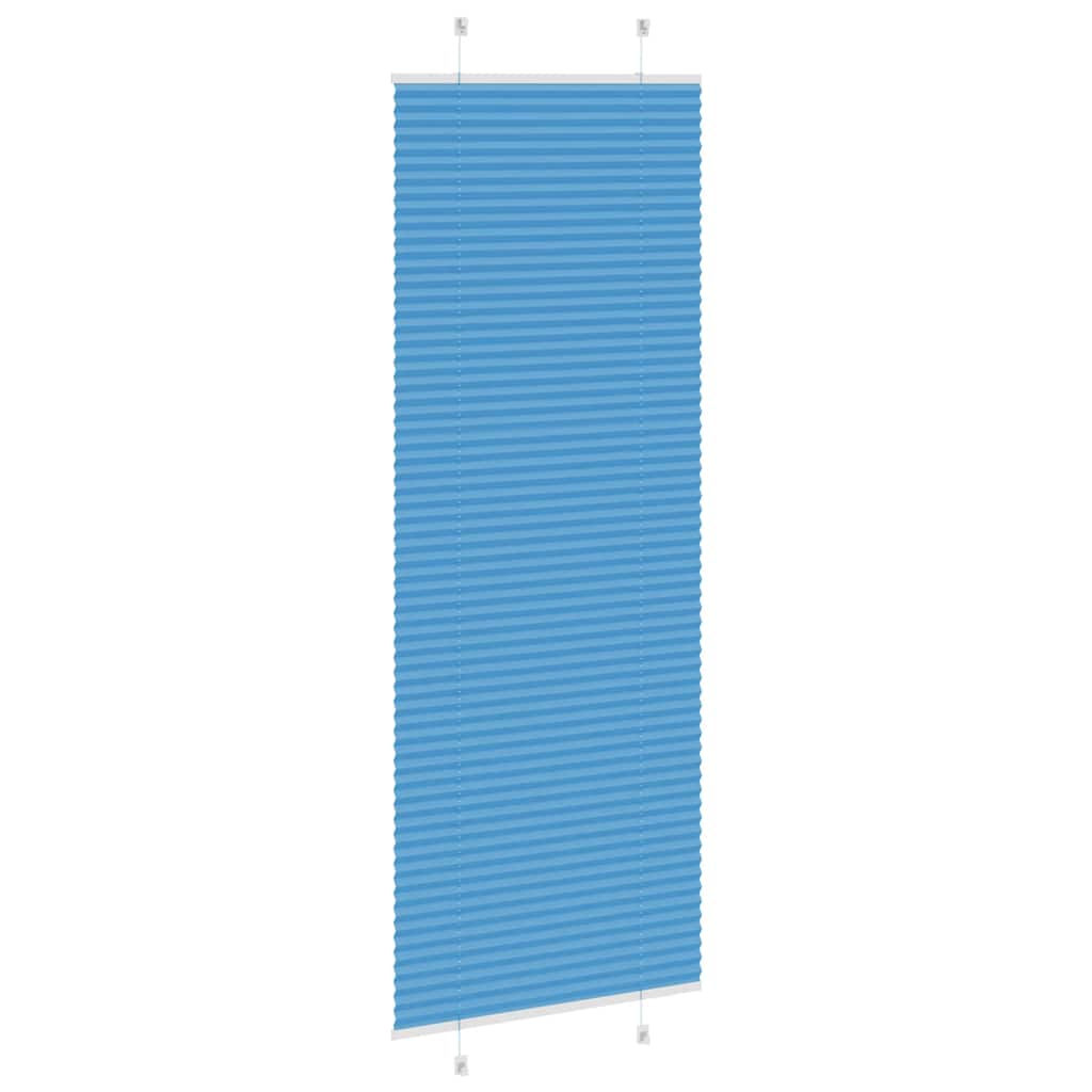Plissé rolgordijn 80x200 cm stofbreedte 79,4 cm polyester blauw is nu te koop bij PeponiXL, paradijselijk wonen!