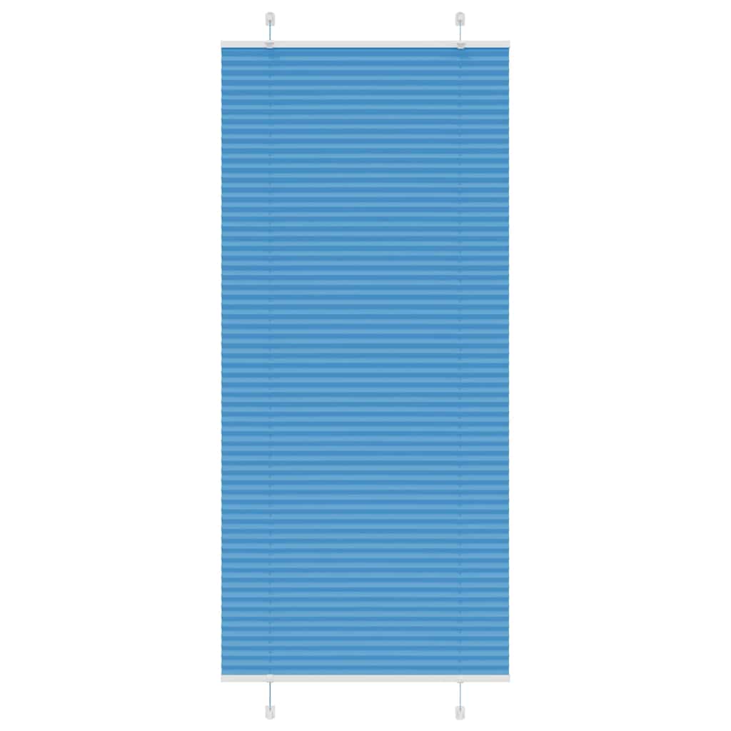 Plissé rolgordijn 90x200 cm stofbreedte 89,4 cm polyester blauw is nu te koop bij PeponiXL, paradijselijk wonen!