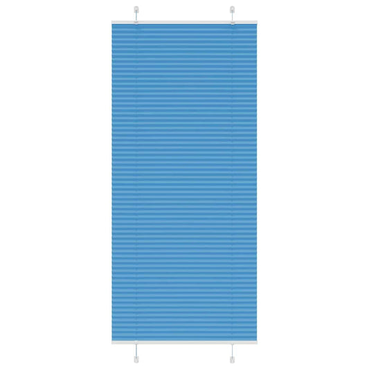 Plissé rolgordijn 90x200 cm stofbreedte 89,4 cm polyester blauw is nu te koop bij PeponiXL, paradijselijk wonen!