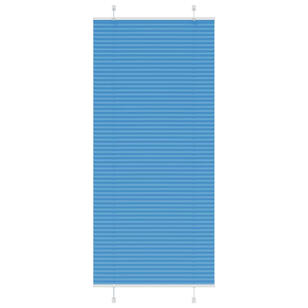 Plissé rolgordijn 100x200cm stofbreedte 99,4 cm polyester blauw is nu te koop bij PeponiXL, paradijselijk wonen!