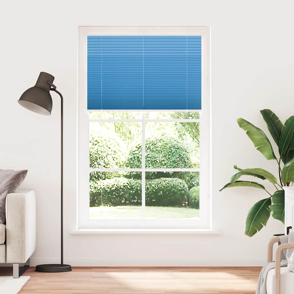 Plissé rolgordijn 115x200cm stofbreedte 114,4cm polyester blauw is nu te koop bij PeponiXL, paradijselijk wonen!