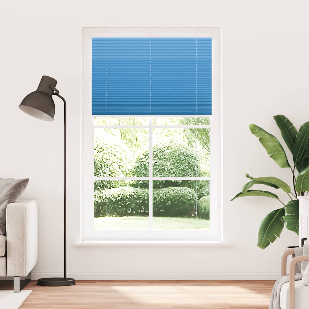 Plissé rolgordijn 120x200cm stofbreedte 119,4cm polyester blauw is nu te koop bij PeponiXL, paradijselijk wonen!