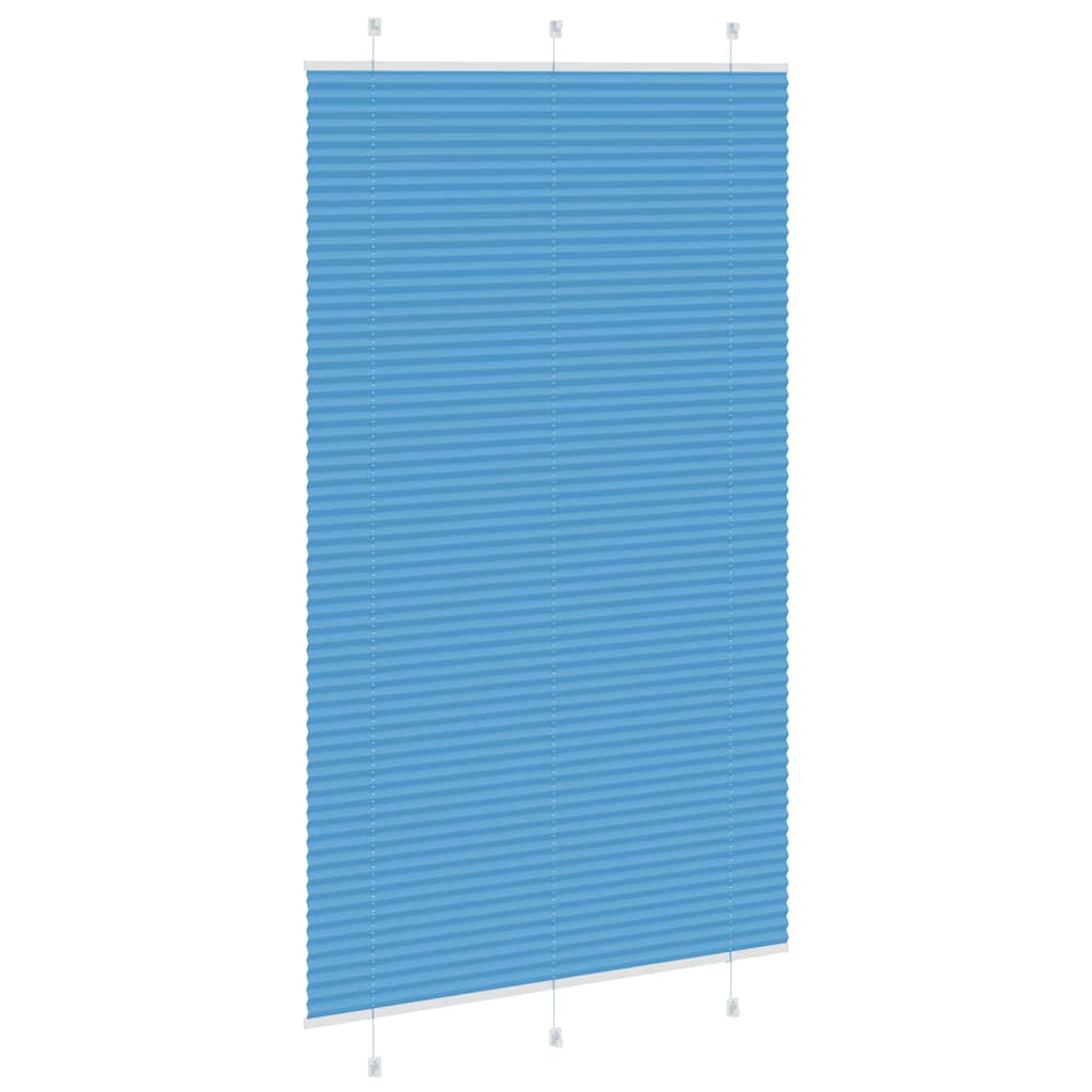 Plissé rolgordijn 120x200cm stofbreedte 119,4cm polyester blauw is nu te koop bij PeponiXL, paradijselijk wonen!