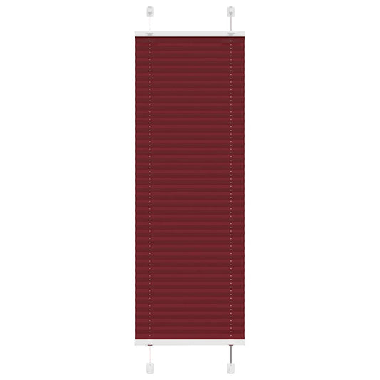 Plissé rolgordijn 40x100 cm stofbreedte 39,4 cm bordeauxrood is nu te koop bij PeponiXL, paradijselijk wonen!