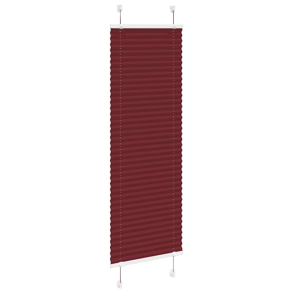 Plissé rolgordijn 40x100 cm stofbreedte 39,4 cm bordeauxrood is nu te koop bij PeponiXL, paradijselijk wonen!