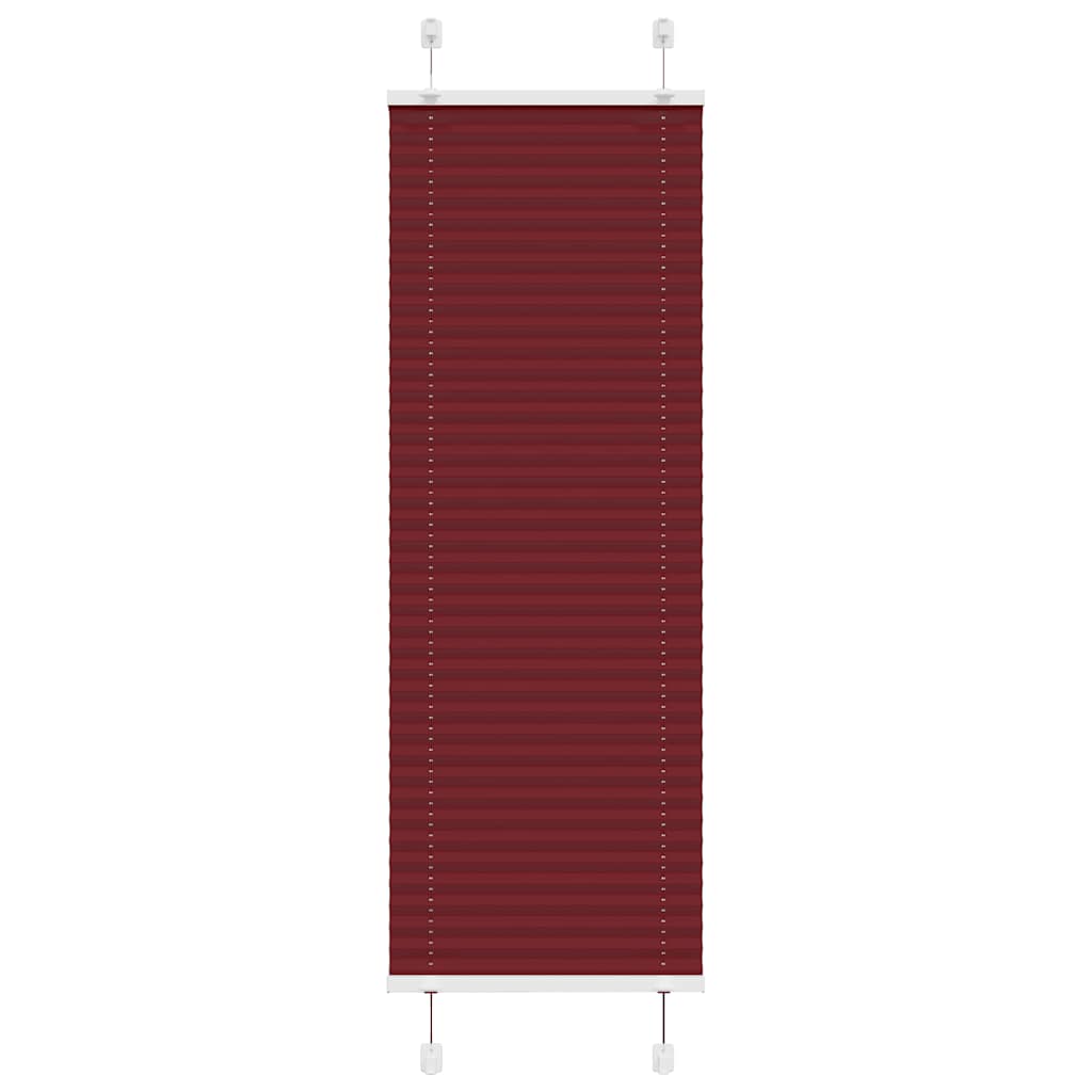 Plissé rolgordijn 45x100 cm stofbreedte 44,4 cm bordeauxrood is nu te koop bij PeponiXL, paradijselijk wonen!