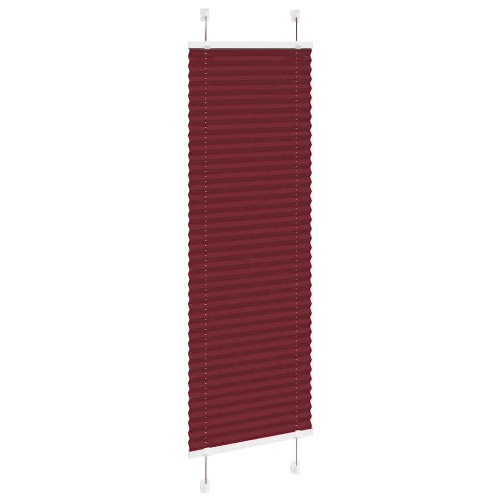 Plissé rolgordijn 45x100 cm stofbreedte 44,4 cm bordeauxrood is nu te koop bij PeponiXL, paradijselijk wonen!