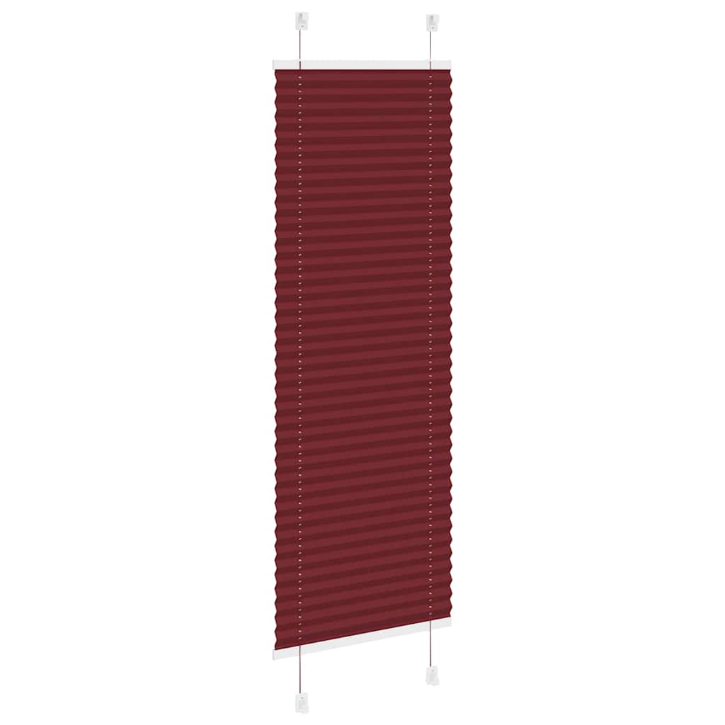 Plissé rolgordijn 45x100 cm stofbreedte 44,4 cm bordeauxrood is nu te koop bij PeponiXL, paradijselijk wonen!