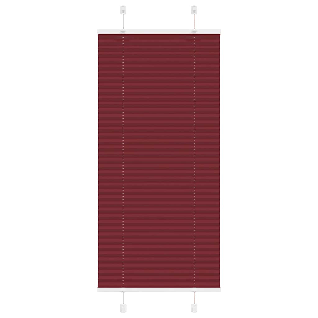 Plissé rolgordijn 55x100 cm stofbreedte 54,4 cm bordeauxrood is nu te koop bij PeponiXL, paradijselijk wonen!