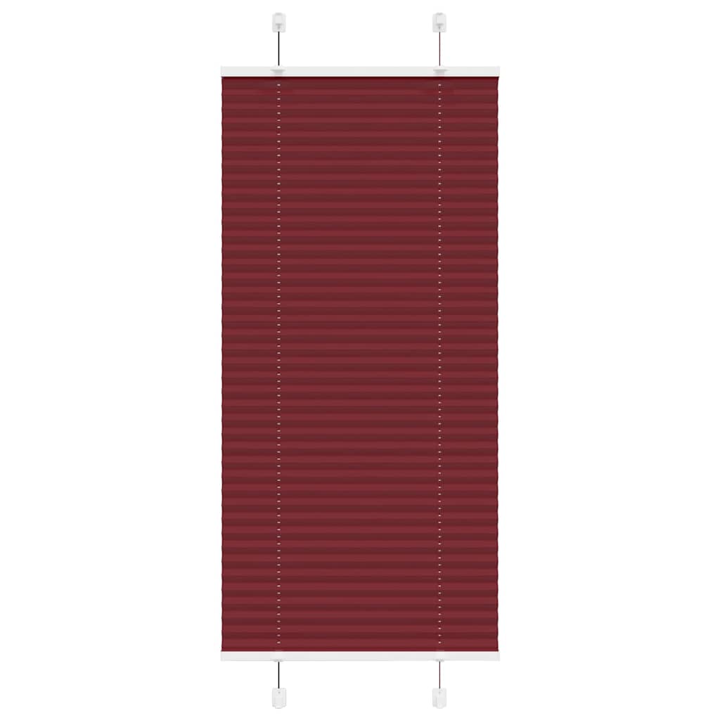 Plissé rolgordijn 60x100 cm stofbreedte 59,4 cm bordeauxrood is nu te koop bij PeponiXL, paradijselijk wonen!