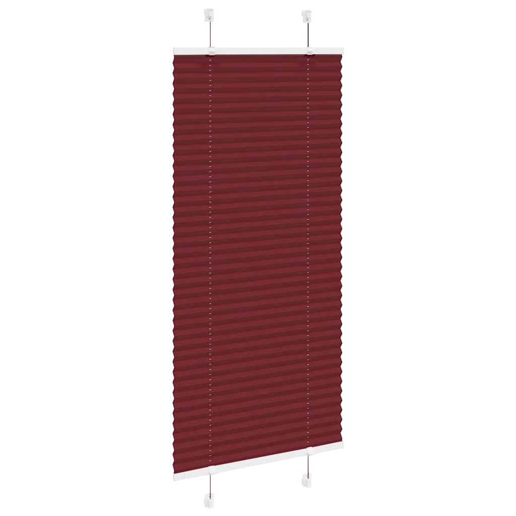 Plissé rolgordijn 60x100 cm stofbreedte 59,4 cm bordeauxrood is nu te koop bij PeponiXL, paradijselijk wonen!